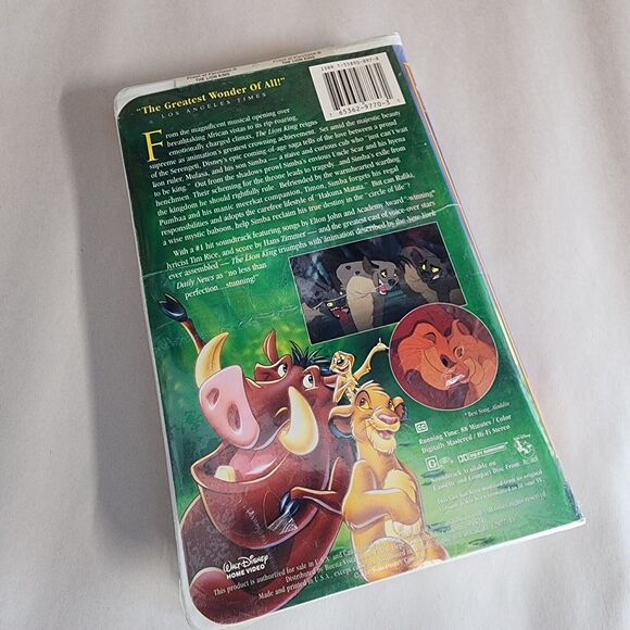 The Lion King Movie VHS 1995 Original Release 1st Time on VHS Sealed Unopened - Picture 2 of 16